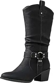 [GLOBALWIN] Women's Knee High Cowboy Boots