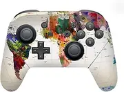 Official Mark Ashkenazi Map of The World Art Mix Vinyl Sticker Gaming Skin Decal Cover Compatible with Nintendo Switch Pro Controller