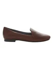 [Wide Steps] Castle Flat Shoes in Chocolate Glove