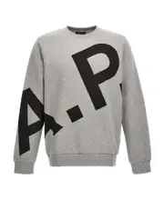 A.P.C. Logo-Printed Crewneck Sweatshirt S,XL,L,M Gray