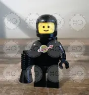 **NEW** 100% LEGO Classic Black Space Man Decaled Minifigure