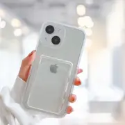 iPhone 14 Clear Jelly Case with Card Holder