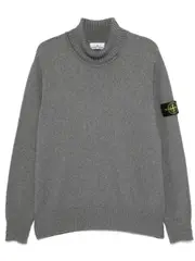 [Stone Island] detachable-Compass sweater L Grey