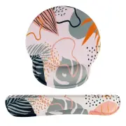 Mouse Pad Wrist Support Keyboard Wrist Rest Set, Ergonomic Mouse Pad with Non...
