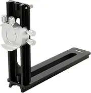 L Shaped Bracket Camera Holder Compact Heavy Duty Telescope Accessory Vertical Horizontal Quick Release Plate for Monopods, Black