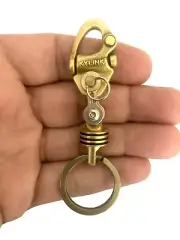 KYLINK Brass Mini Carabiner Car EDC Keychain Key Ring Clip