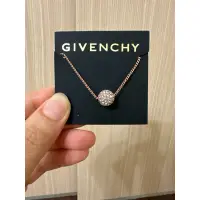 在飛比找蝦皮購物優惠-正品 GIVENCHY 紀梵希水鑽玫瑰金項鍊