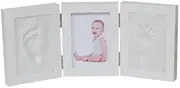 JSEIAJB Cute Photo Frame Baby Footprint Foot Or Hand Print Cast Set DIY Handprint Inkpad Soft Clay Casting Parent-child Hand Fingerprint