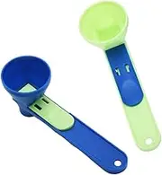 Naisfei 2 PCS Protein Powder Sliding Spoon,Funnel Scoop Spill Proof Spoon Sports Drink Coffee Scoop Funnel with Sliding Base for Sports Drink, Coffee Milk Tea