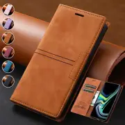 For OnePlus 9 Pro/Nord N200 Slim Leather Wallet Case Card Magnetic Flip Cover