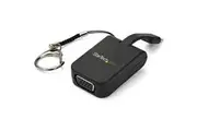 StarTech.com Compact USB C to VGA Adapter - 1080p Active USB Type-C to VGA Display Converter w/ Keychain Ring - Thunderbolt 3 Co