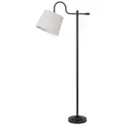63 Bronze Adjustable Traditional Shaped Floor Lamp With Gray Square Shade