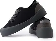 [HAPPY NOCNOC] Boys Girls Kids Shoes Lace-up Casual Lightweight Canvas Sneakers with Soprt Sole
