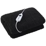 Dreamaker Teddy Fleece Heated Throw Charcoal