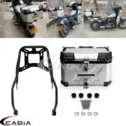 Rear Tail Top Luggage Box Hard Case W/Mount Bracket For Harley Softail FXBB FXST