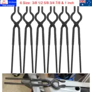 V Bolt Tongs Knife Making Tongs Set Blacksmith Forge Anvil Vise Bladesmith Knife