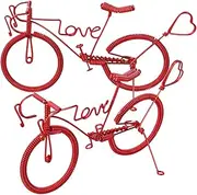 Anneome Retro Bicycle Collection 2pcs Miniature Bike Adornment Home Decor Metal Craft Model