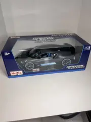 Maisto Special Edition Matte Black Bugatti Divo 1/18 Scale Diecast Car NIB