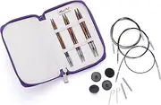 KnitPro Symfonie Interchangeable Circular Knitting Needle Set, Starter, 4.00, 5.00 & 6.00mm Plus Accessories