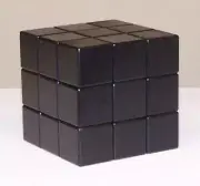 Black Cube Blank Standard Size 57mm 3x3x3 Cube Scramble by Rotation Puzzle