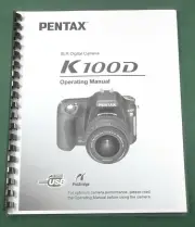 Pentax K100D Operating Manual: 220 Pages & Protective Covers!
