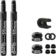 HOUSON 2PCS Bicycle Tubeless Valves, Bicycle Valve Adapter Bicycle Valve Extension French Tubeless Presta Valve Stem 50mm