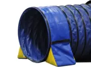 Cool Runners Non Constricting Dog Agility Tunnel Bag Pet Supplies Blue