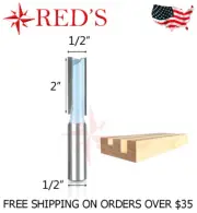 Tideway Carbide IND LC01033288 1/2" X 2" Long Straight router bit 1/2 shank