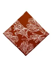 [Peggy and Finn] Kangaroo Paw Pocket Square in Red