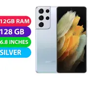 Samsung Galaxy S21 Ultra 5G (128GB, Silver) Australian Stock - Grade (Excellent)