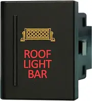 12V 3A ON/OFF Push button Switch ROOF LIGHT BAR FOR Volkswagen VW Amarok LOWER PANEL LEFT SIDE Dual LED in AMBER RED