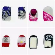 Fake Nails Extensions Pre glued Artificial Design Self Adhesive Party Nails