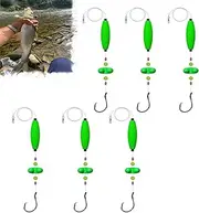 Cherishty Catfish Fishing Set, Fishing Hook Set Catfish, Takedown Rigs Catfishs Float Rigs, Catfishs Rig Making Kit, Consists of Float Beads and Circle Hooks with Rattler Fi-Shing Equipment