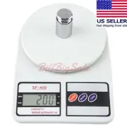 (Digital Scale) 10KG / 1g Kitchen Mail LCD Digital Scale White SF-400