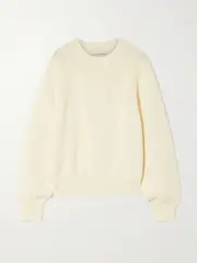 [HIGH SPORT] HIGH SPORT - Lara Cotton Sweater - Ecru - small small Ecru