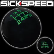 BLACK/GREEN FING FAST SHIFT KNOB FOR 6 SPEED SHORT THROW SHIFTER 10X1.5 K12 (for: Honda)