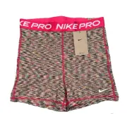 Nike Pro Dri-FIT 3" High-Rise Shorts Multicolor Spacedye Women’s NWT SIZE S
