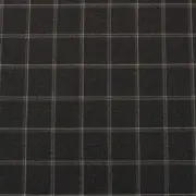 CLARENCE HOUSE KNIGHTSBRIDGE CHARCOAL GRAY CHECK 100% WOOL FABRIC BY YARD 59"W