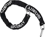 Urban 10.120L AntiTheft Security Chain for Motorcycle, Hardened Steel ø10mm/0.39in, 120cm/3.9ft Long Loop Ring, Textile Cover, Chain for Garage, Anchor, Containers, Gates, Scooter, Bicycle, Ebike