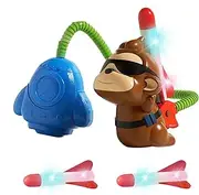 Rocket Launch Toy for Kid,Foam Airplane Launching Pad Stomper Rocket with Monkey | Fun Outdoor Activities High-Flying Sport Game for Boys & Girls