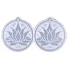 Lotus Shape Keychain Mold Epoxy Crystal Silicone Earrings Customized Mold