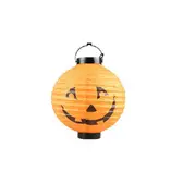 2PCS Halloween Pumpkin Paper Lantern Decoration Supplies Bat Spider Skull