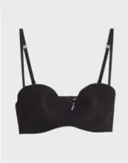 Simone Perele BLACK Essentiel Multi-Position Strapless Bra 32D NEW WITH TAGS