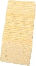 Homoyoyo 30pcs sponge mat universal clean High temperature resistance soldering iron tip cleaning cotton Solder Tip Sponge Pads round rectangle Solder Tip Rectangle Sponge