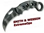 Smith & Wesson ExtemeOps Karambit Camo Folder CK32C NEW