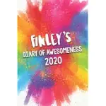 FINLEY’’S DIARY OF AWESOMENESS 2020: UNIQUE PERSONALISED FULL YEAR DATED DIARY GIFT FOR A BOY CALLED FINLEY - PERFECT FOR BOYS & MEN - A GREAT JOURNAL