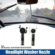 1Pair Front Left Right Headlight Washer Nozzle for Mini Cooper No.61672752971 (for: Mini)