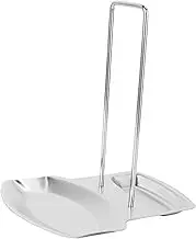 NOLITOY Spoon Holder Stainless Steel Pot Lid Stand Pot Cover Rack Smooth and Glossy Fashion Design for Kitchen