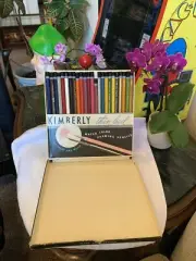 Vintage General Kimberly Water Color Drawing Pencils COMPLETE SET Of 24 RARE New