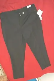 Anne Klein Slacks/Pants Black Size 8 Retail $89 Slim Ankle